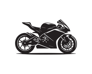 Obraz premium bike silhouette vector icon graphic logo design