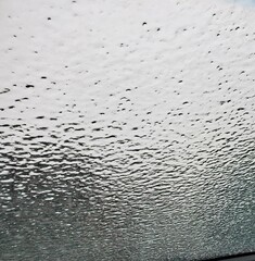 ice on glass