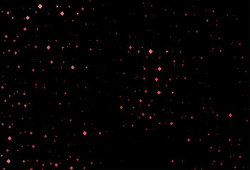 Dark green, red vector cover in polygonal style with circles.