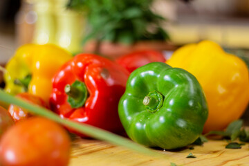 vegetables on the table