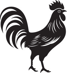 Feathered Fleet: Roster Chicken Vector Emblem Rooster Realm: Roster Chicken Logo Design