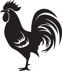 Poultry Pack: Vector Icon of Roster Chickens Rooster Realm: Roster Chicken Vector Emblem
