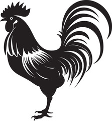 Feathered Formation: Roster Chicken Vector Emblem Talon Troop: Roster Chicken Logo Design