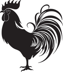 Flight Force: Vector Icon of Roster Chickens Crested Crew: Roster Chicken Vector Emblem