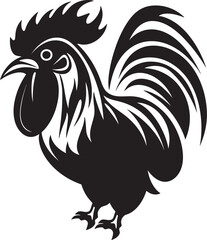 Cluck Crew: Iconic Roster Chicken Graphics Poultry Pack: Vector Icon of Roster Chickens