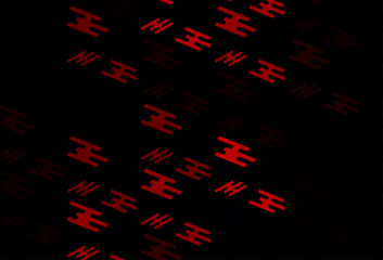 Dark Red vector template with repeated sticks.