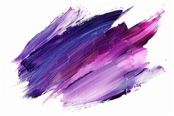A vibrant pink and purple oil paint stroke isolated on a white background. Lipstick color swatches...