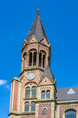 Old church clock tower 