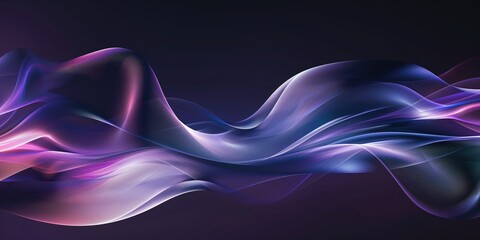 Abstract Wallpaper Design, Blue and Pink Silk Waves, Sleek Digital Art Background, Dynamic Colorful Swirls for Display