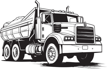 SketchLoad: Dump Truck Sketch Logo TruckArtisan: Sketch of Dump Truck Vector Logo