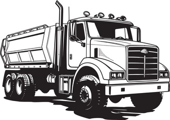 TruckSketcher: Sketch Logo Design of Dump Truck SketchHaul: Dump Truck Sketch Icon