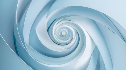 Abstract blue spiral fractal design