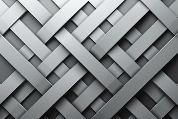 Modern grey background with interlocking diagonal strips, creating an elegant and modern pattern