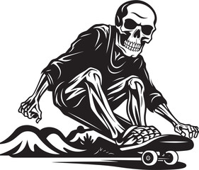 Ghost Rider: Grim Grind Skateboarding Skull Icon Grim Grind: Ghost Rider Skull Emblem