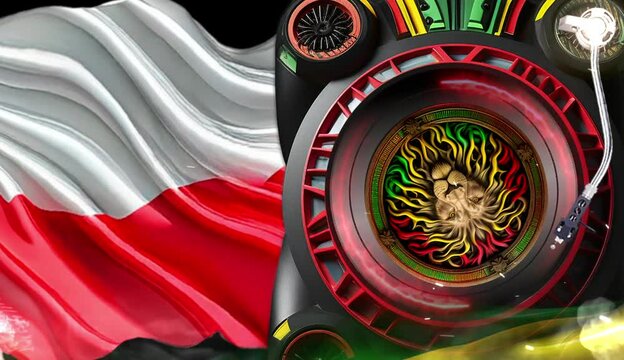 Midia digital reggae cultural work flyer