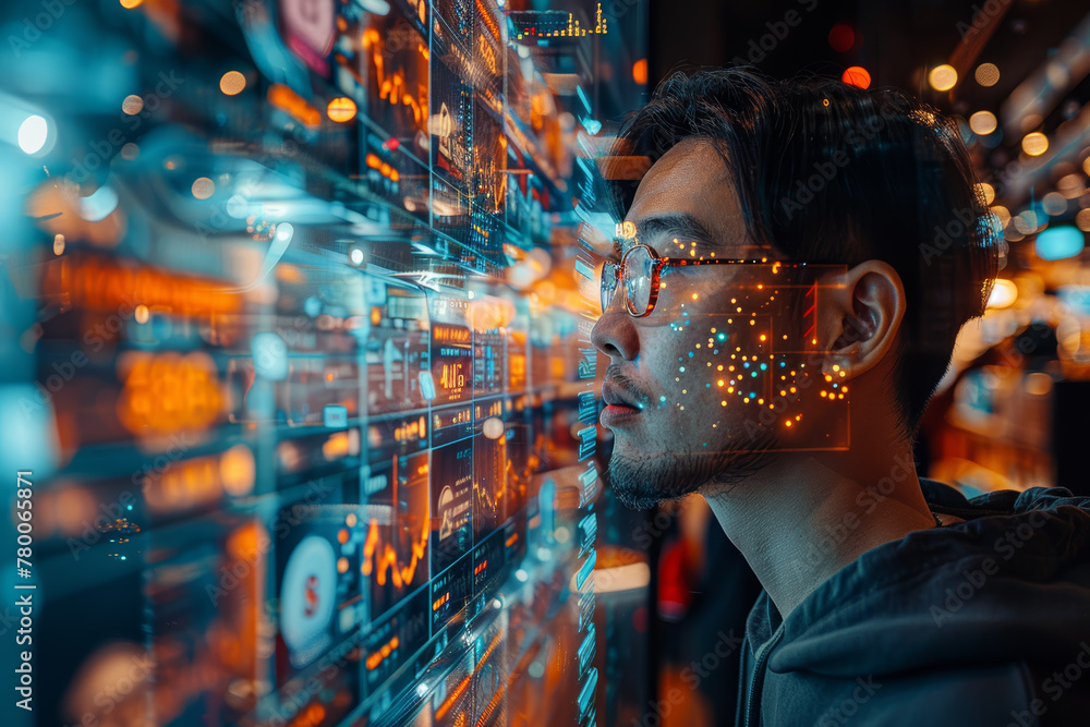 Poster an ai algorithm analyzing market trends and consumer behavior to optimize pricing and promotions in 