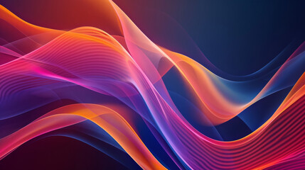Vibrant abstract background with flowing colored waves and dynamic motion