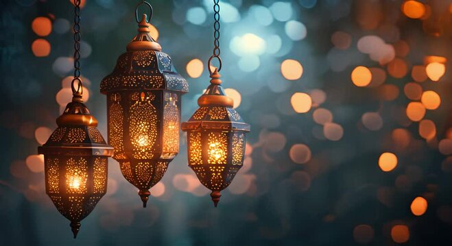 Elegant Background Concept Greeting Card Celebrating the Joyous Occasion of Ramadan or Eid Fitr Mubarak: A Beautifully Designed Artwork Capturing the Spirit of Festivity and Blessings
