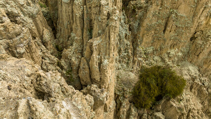 Fototapeta na wymiar La Paz, Valle de la Luna scenic rock formations. Bolivia.