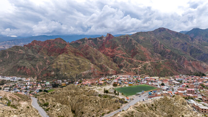 La Paz, Valle de la Luna scenic rock formations. Bolivia. - obrazy, fototapety, plakaty