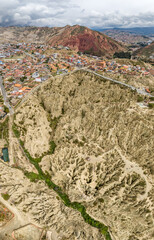 La Paz, Valle de la Luna scenic rock formations. Bolivia.