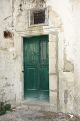 old wooden door