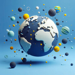 Obraz premium abstract travel globe