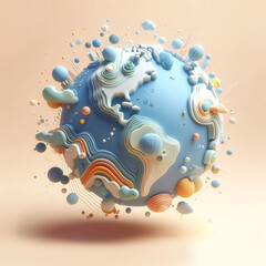 abstract travel globe