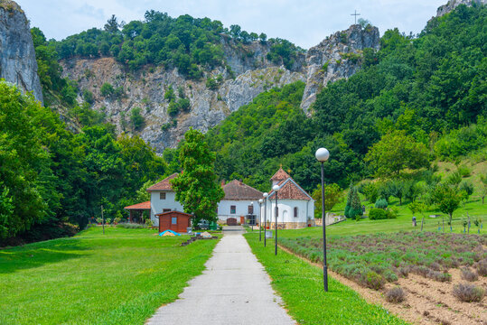 Vratna monastery in Serbia during summer