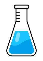 Test tube icon. Science item. Medical concept image.