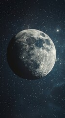 Fototapeta premium Large Moon in Night Sky