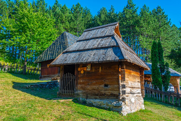 Fototapeta na wymiar Open-air museum Staro Selo in Sirogojno in Serbia