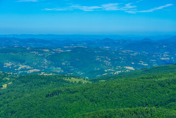 Fototapeta premium Zlatibor countryside in Serbia during a summer day