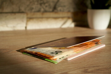 passport and money