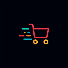 shopping Cart vector logo design