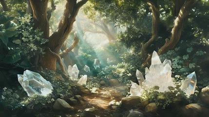 Foto op Plexiglas Enchanted Crystal Forest./n © Крипт Крпитович