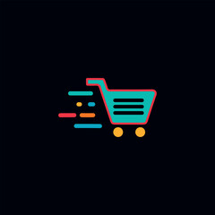 shopping Cart vector logo design