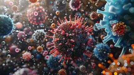 Neural Network Concept in Cyberspace. Digital representation of a neuron network with synaptic connections in cyberspace.