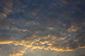 beautiful blue sky and white clouds