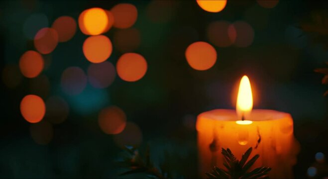 abstract background of candles burning footage