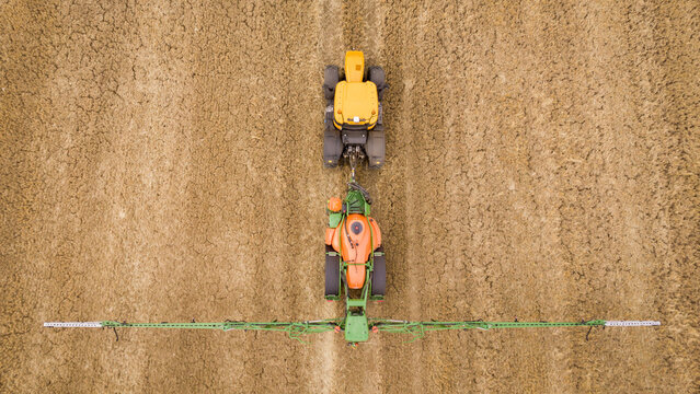 Spraying from above