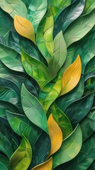 Green and Yellow Abstract Background