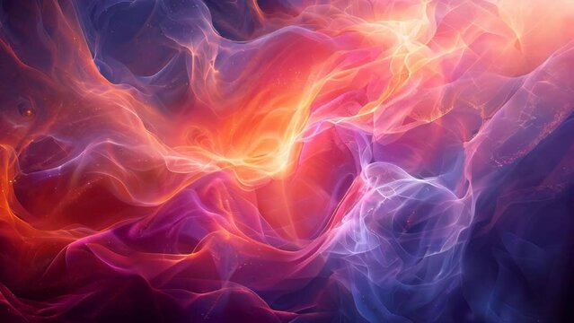 visualizing quantum physics concepts, intertwining surreal, vibrant colors and intricate patterns, capturing the essence of subatomic particles and wave functions.