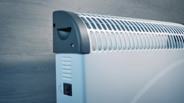 Radiator On In Office Moving Shot
