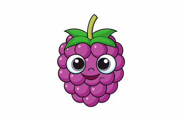 boysenberry vector illustration