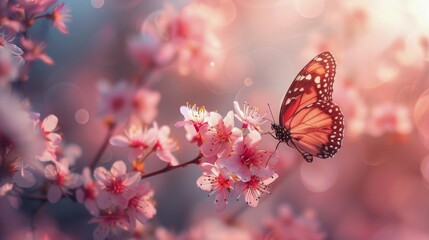 Butterfly Sitting on Flower