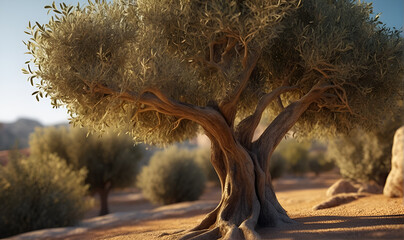 Olive trees, olive tree plantations