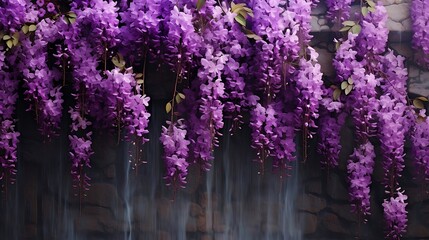 Lilac Blossoms Cascading in a Serene Symphony: Nature's Grace Unfolds in a Delicate Cascade of Lavender Beauty and Tranquility