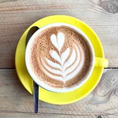 cup of coffee with heart