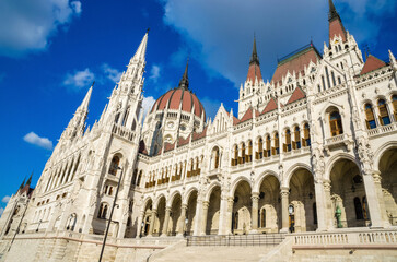 Beautiful view of Hungarian parliament, Budapest , Hungary - 780097252
